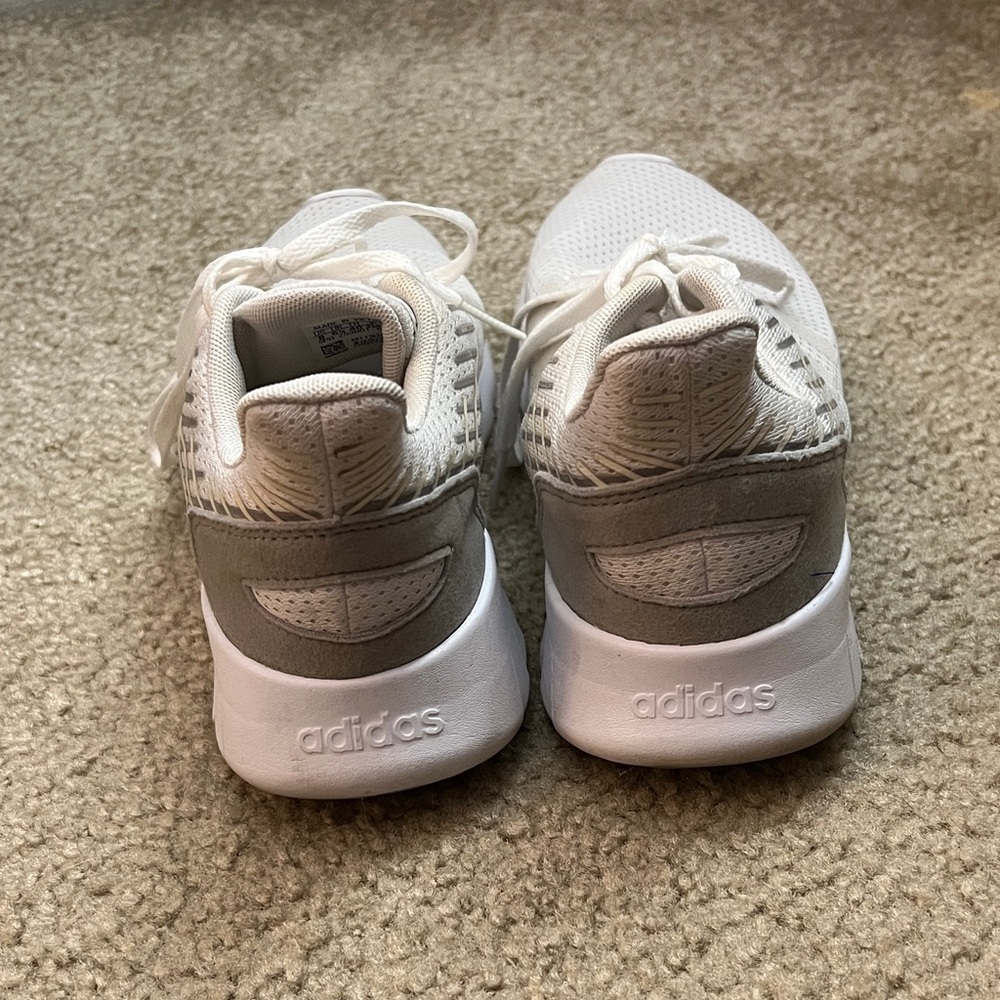 adidas Women's White and Gray Sneakers - Picture 3 of 6